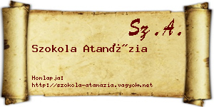 Szokola Atanázia névjegykártya